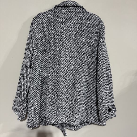 Nwt Bloomchic 18-20 2XL Tweed Lapel Collar Button Up Pocket Coat - Picture 8 of 13